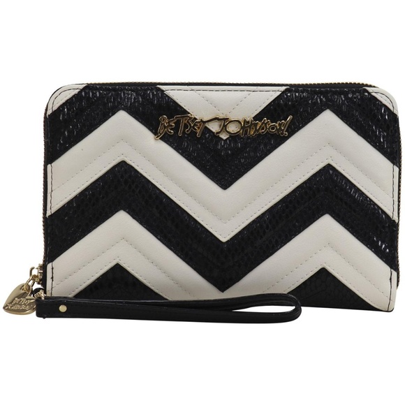 Betsey Johnson Handbags - Betsey Johnson Suite Life Chevron ZipAround Wallet
